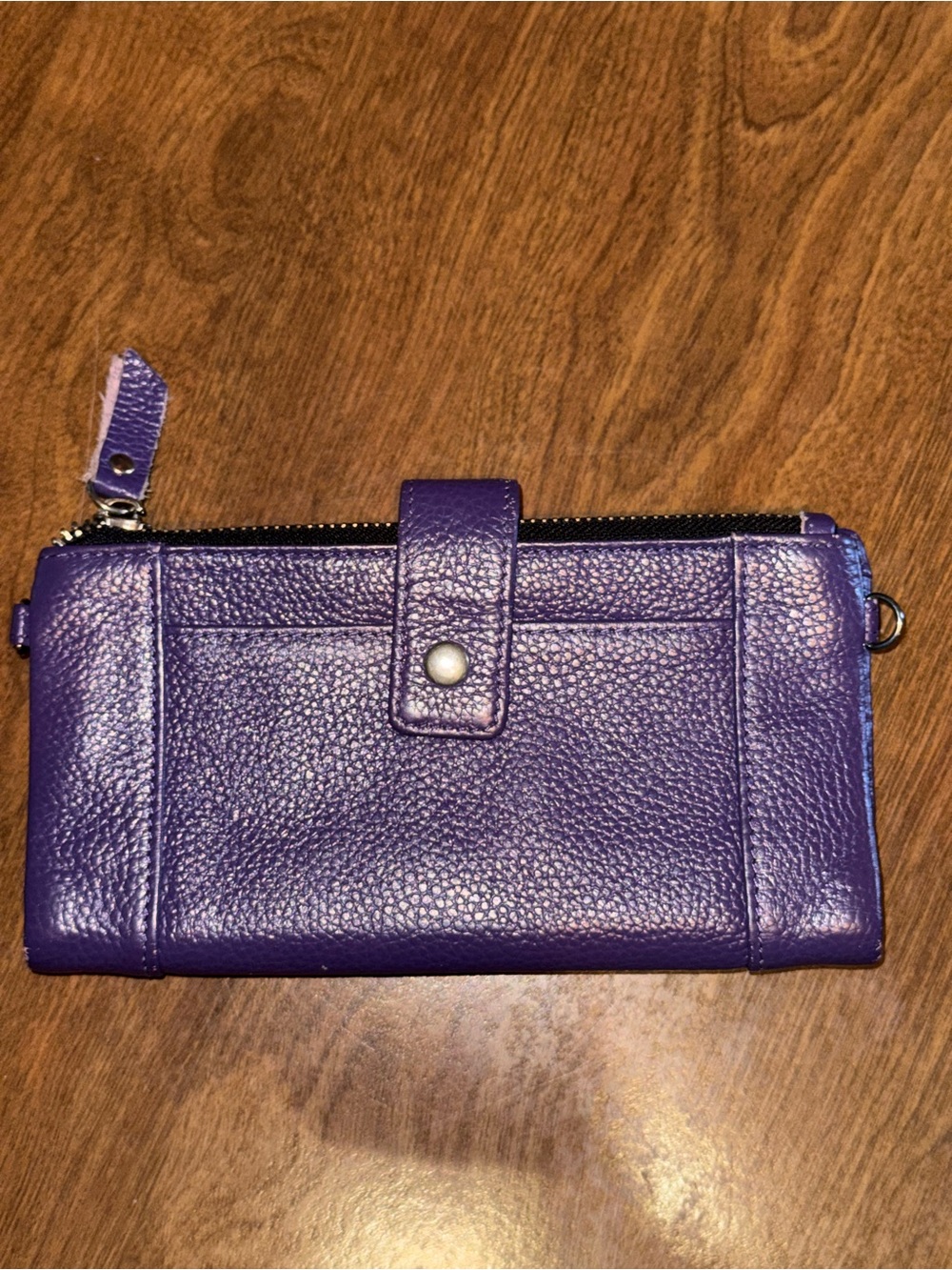 Purple Women's Leather Wallet - Unbranded